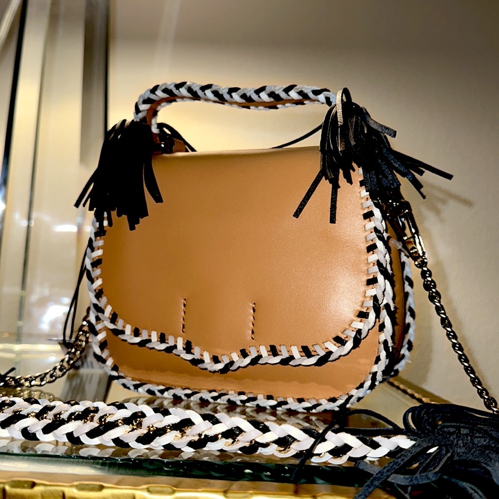 🆕 Rebecca Minkoff Medium Leather Saddle Bag & Crossbody Bag